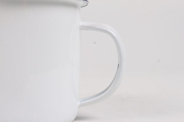 14oz Sublimation Enamel Cup with Black top rim - Image 4