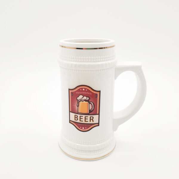 22oz Beer Mug(Gold Rim) - Image 4
