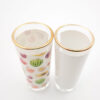 3oz Shot Glass Mug with Gold Rim