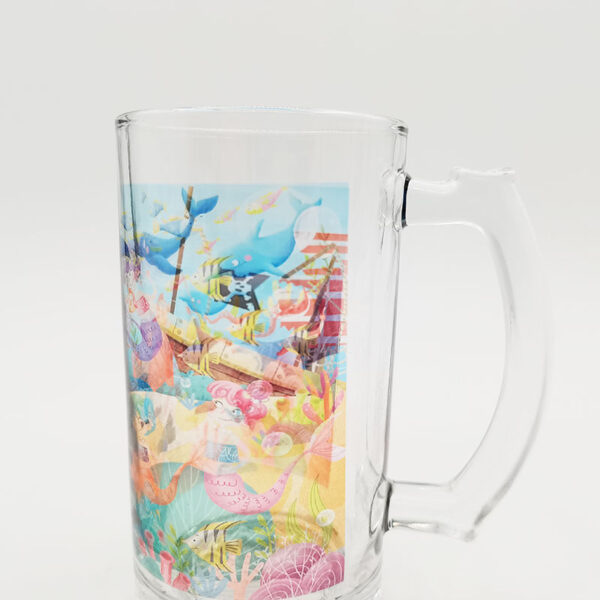 16oz Glass Beer Mug(Clear) - Image 2