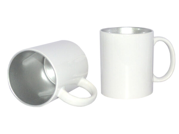 11oz Two-Tone Color Mug - Gold/Silver - Image 5