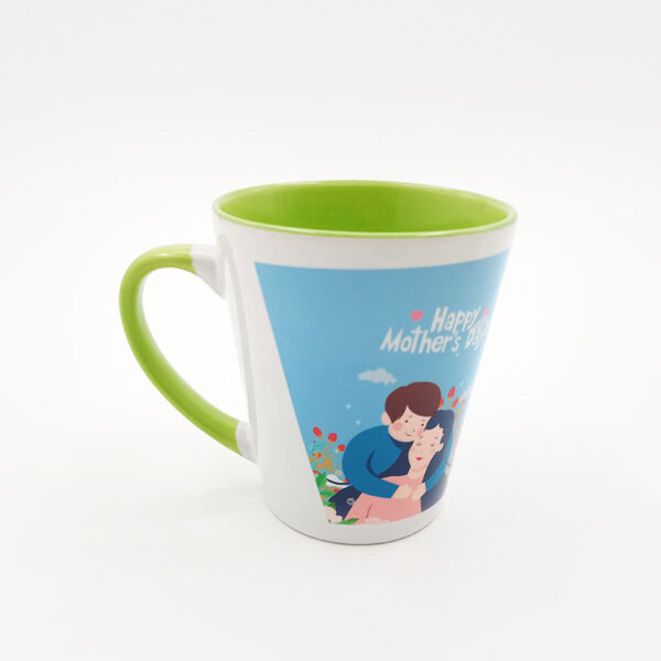 12oz Inner Rim Color Mug (Cone-shape) - Image 5