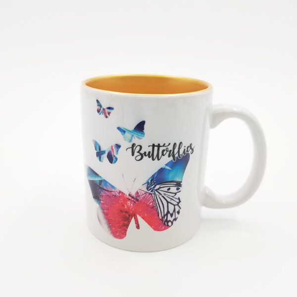 11oz Two-Tone Color Mug - Gold/Silver - Image 2