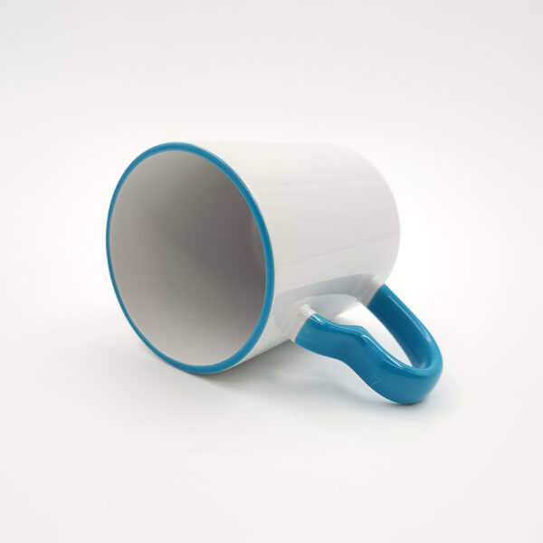 11oz Rim Handle Mug with Heart Handle - Image 4