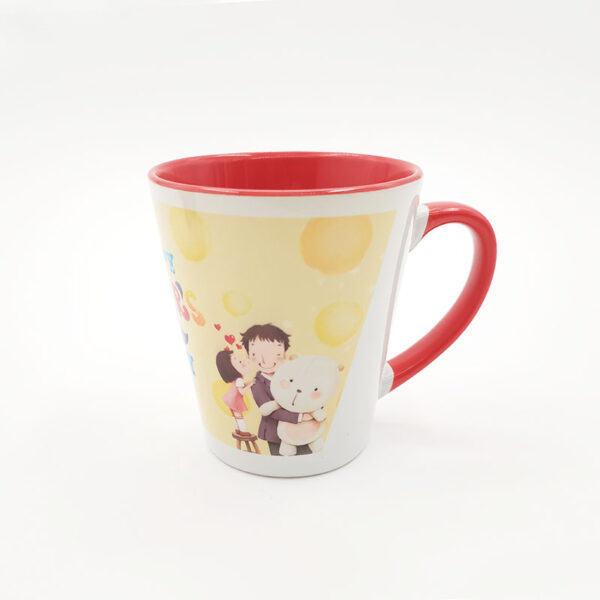12oz Inner Rim Color Mug (Cone-shape) - Image 3