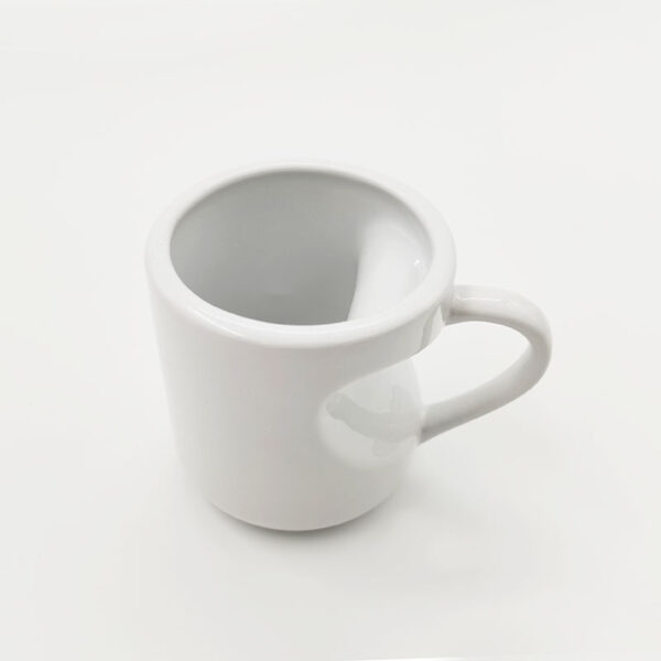 11oz Heart Shape Handled White Mug - Image 4