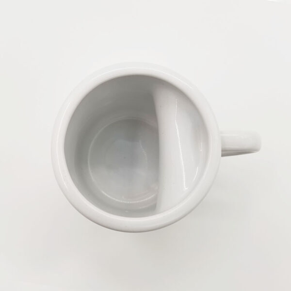 11oz Heart Shape Handled White Mug - Image 5