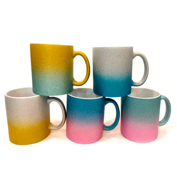 11oz Gradient Bottom Glitter Mug