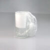 20oz Glass Beer Mug with White Patch - Image 4